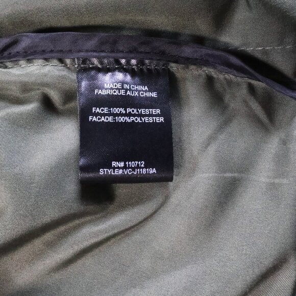 Vigoss Leopard Print Anorak Utility Cargo Outfitted Women L Olive Jacket NWT - Picture 9 of 12